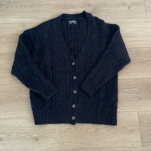 Anthropologie black cardigan